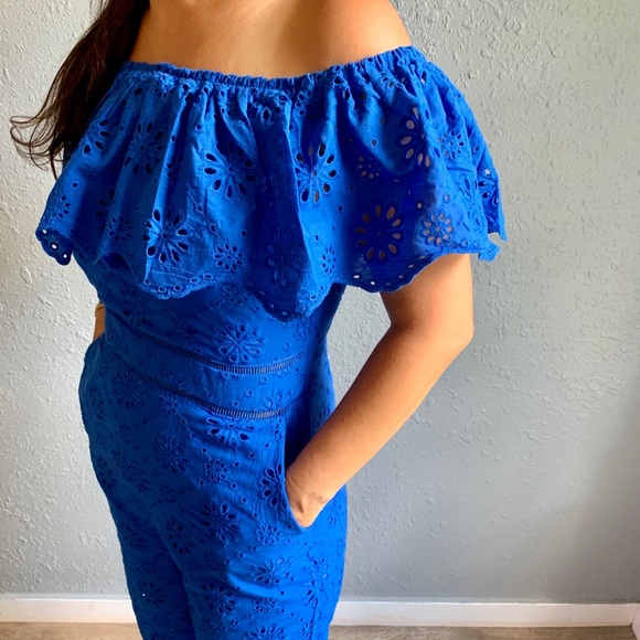 Royal Blue Jumpsuit - Picture 2 of 11